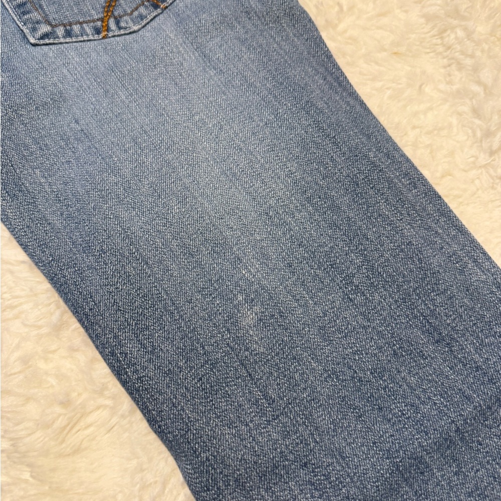So Wear It Declare It Light Blue Jeans with Gold Accents - Picture 4 of 7